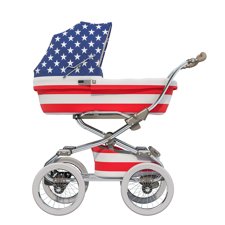 Patriotic Pram photo