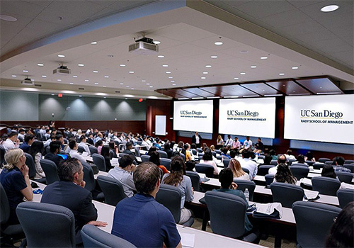 Classroom at the Rady School of Management